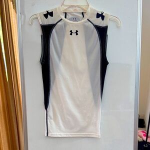 Under Armour Navy and White Athletic Tank